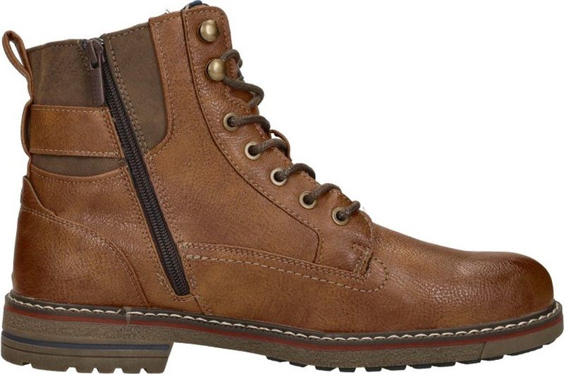 Mustang Veterschoenen Hoog Veterschoenen Hoog - cognac
