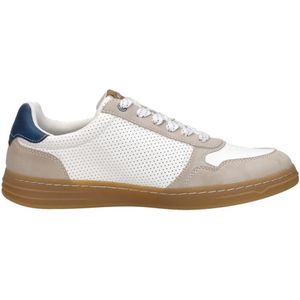 Retro Sneaker - Offwhite/Beige - Vetersluiting - Ritssluiting - Laag