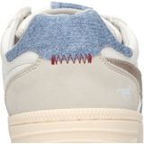 Mustang - Sneakers - Offwhite/Jeansblauw/Beige - Textiel/Synthetisch