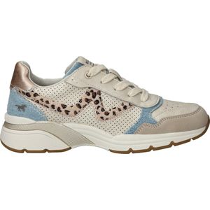 Mustang Damen Sneaker Damen Schnürhalbschuh beige