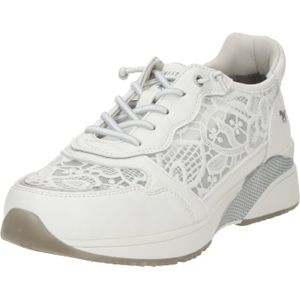 Mustang - Dames Sneaker - Imitatieleer - Zwart - Met Elastische Veters