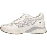 Mustang - Dames Sneaker - Imitatieleer - Zwart - Met Elastische Veters