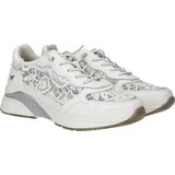 Mustang - Dames Sneaker - Imitatieleer - Zwart - Met Elastische Veters