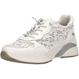 Mustang - Dames Sneaker - Imitatieleer - Zwart - Met Elastische Veters