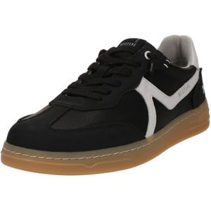 Sneakers - Imitatieleer - Zwart - Logoprint - Profielzolen