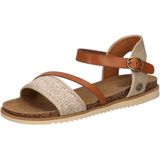 Mustang - Sandalen Plat - Beige - Kunststof
