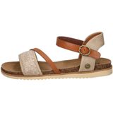 Mustang - Sandalen Plat - Beige - Kunststof