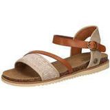 Mustang - Sandalen Plat - Beige - Kunststof