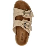 Mustang - Dames Slipper - Beige - Textiel - Voorgevormd Voetbed