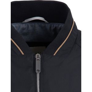 Bugatti jas donkerblauw effen rits wijde fit