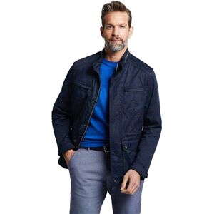 Bugatti - Effen Jas - Donkerblauw - Katoen/Elastaan