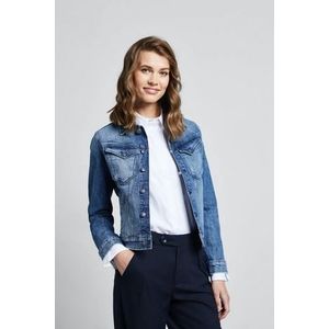 Bugatti - Jeansjack - Blauw - In Gebruikte Look