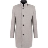 Bugatti - Herenjas - Beige - Klassieke Jas met Opstaande Kraag en Paspelzakken