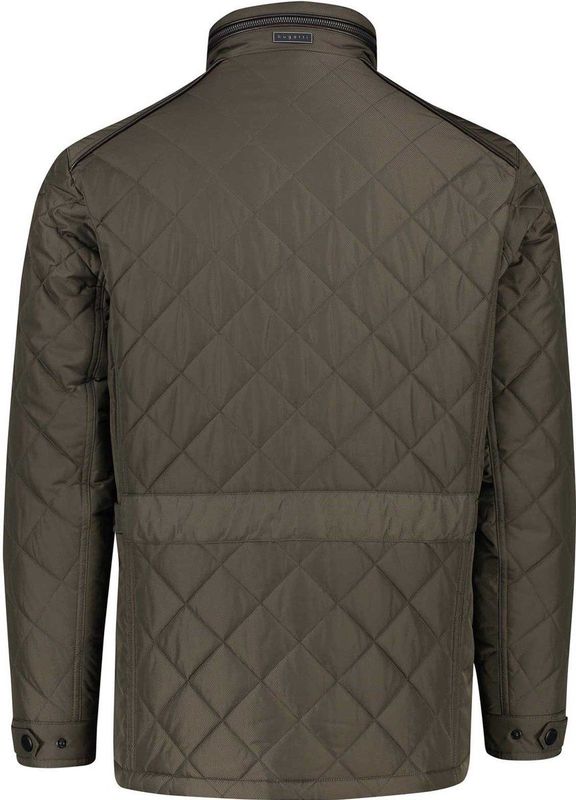 Herenjas - Ruitvormig Stiksel - Kunstleer - Waterafstotend