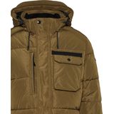 Bugatti - Messing-120 - Gewatteerde Jas - Zwart - Afneembare Capuchon, Waterafstotend