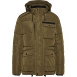 Bugatti - Messing-120 - Gewatteerde Jas - Zwart - Afneembare Capuchon, Waterafstotend