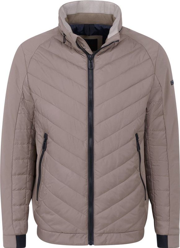 Bugatti - Blouson - Beige - Met Capuchon - Ritszakken