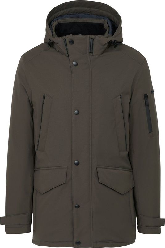 Bugatti Herren Parka met gebreide binnenkraag