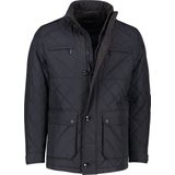 Tussenjassen - Marine - Ruitsteek - Lange Mouwen - Staande Kraag