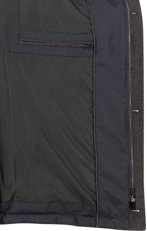 Tussenjassen - Marine - Ruitsteek - Lange Mouwen - Staande Kraag