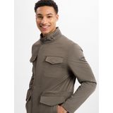 Bugatti - Zomerjas - Groen - Moderne Uitstraling - Hoge Kraag