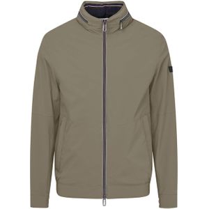 Bugatti - Zomerjas - Khaki - Polyester - Wijde Fit