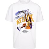 Mister Tee - Attack Player Oversize Heren T-shirt - Wit