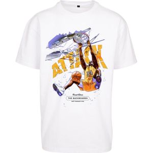 Mister Tee - Attack Player Oversize Heren T-shirt - Wit