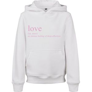 Mister Tee - Love Definition Kinder hoodie trui - Kids 122 128 - Wit