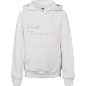 Mister Tee - Love Definition Kinder hoodie trui - Kids 110 116 - Wit