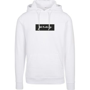 Mister Tee - Pray Boxlogo Hoodie trui Wit