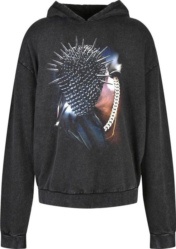 Mister Tee - Thorned Mask Oversize Hoodie/trui - Zwart