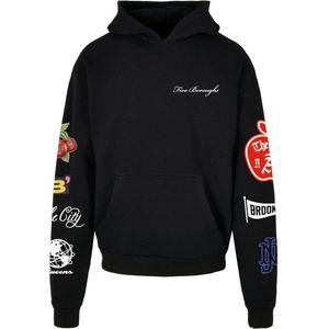 MT - Upscale Sweatshirt - Geel Rood Zwart Wit - Capuchon - Lange Mouw