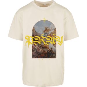Mister Tee Heren Pray Painting Oversized Tee, zand, L