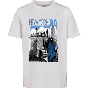 Mister Tee - New York City Kinder T-shirt - Kids 122 128 - Wit