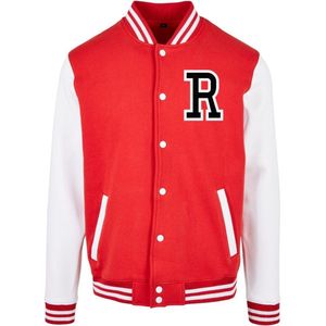 Mister Tee Rose College Jacket Red/Wht, rood/wit, S