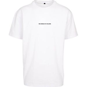 Mister Tee - We Dream in Colors Oversize Heren T-shirt - Wit