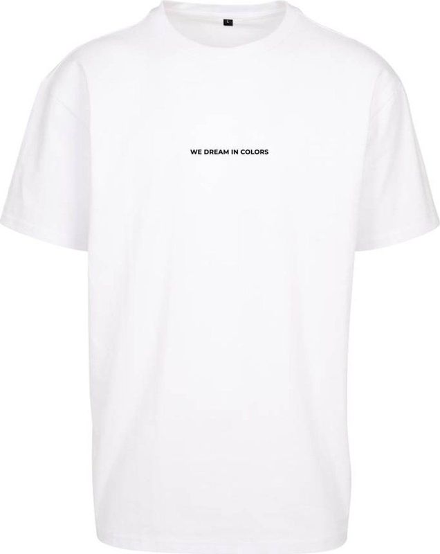 Mister Tee - We Dream in Colors Oversize Heren T-shirt - Wit