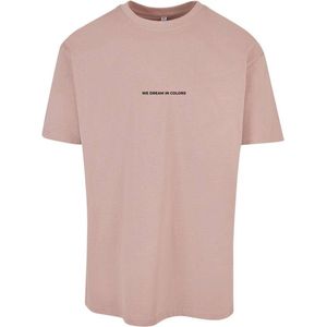Mister Tee - We Dream in Colors Oversize Heren T-shirt - Roze