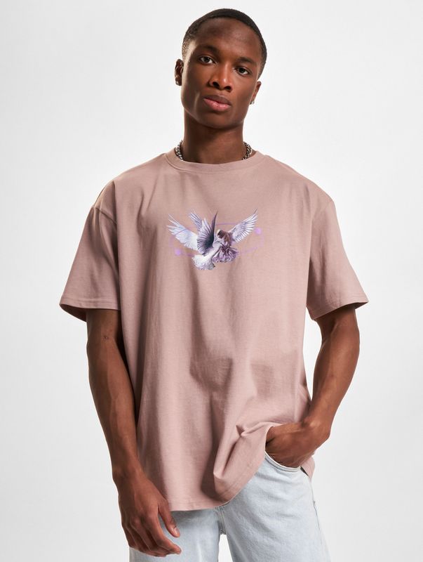 Mister Tee - Vive la Liberte Oversize Heren T-shirt - Roze