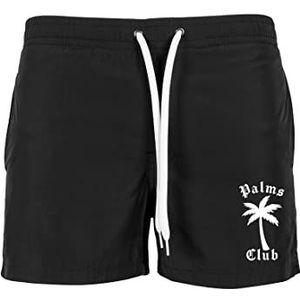 Mister Tee Men's Palms Club Zwemshort Black S Swim Trunks, S, zwart, S