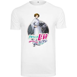 Merchcode Star Wars - Leia Logo Heren T-shirt Wit