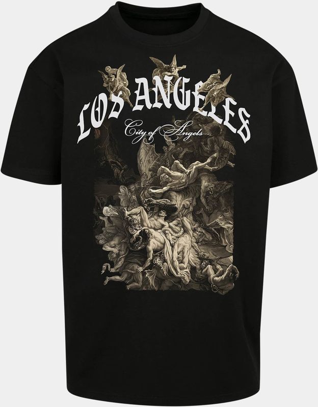 Mister Tee - City of Angels Oversize Heren T-shirt - Zwart