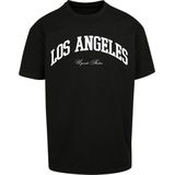 Mister Tee A College Oversize Heren T-shirt - Zwart