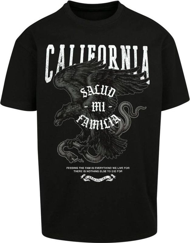 Mister Tee - La Familia Oversize Heren T-shirt - Zwart