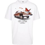 Mister Tee - Pimp A Butterfly Oversize Heren T-shirt - Wit