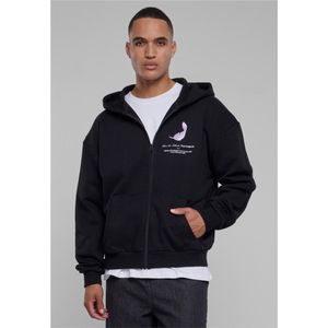 Mister Tee - Vive La Liberte Heavy Oversize Vest met capuchon - Zwart