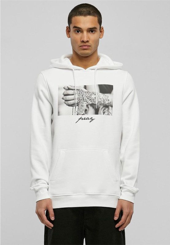 MISTER TEE - Pray 2.0 - Hoodie - Zwart - Katoen