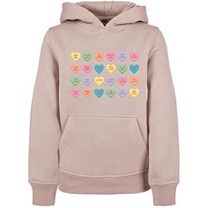 Mister Tee Sweet Heart Candy Cropped Kids Hoodie Meisje, Roze