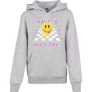 Mister Tee Jongens Kids Nice Day Hoody Hooded Sweatshirt, Heather Grey, 134/140 cm